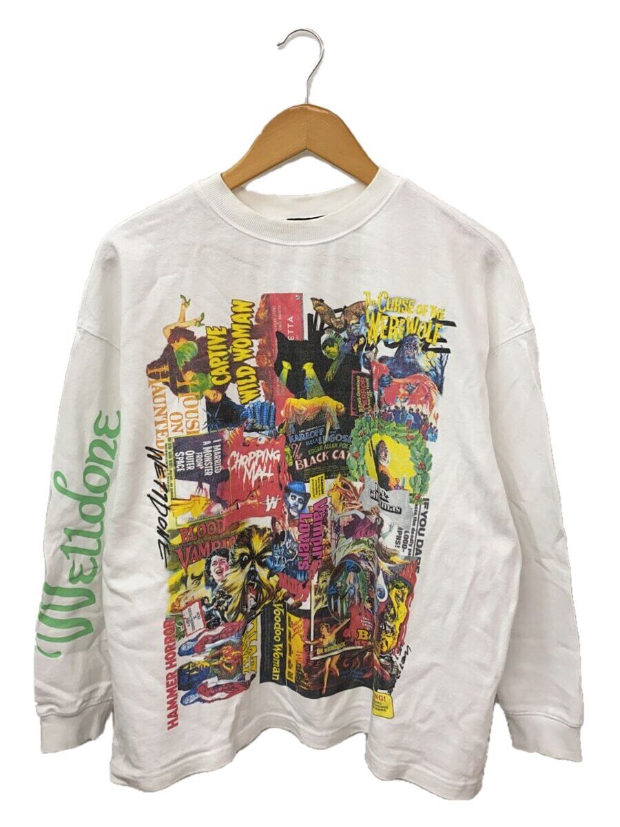 【中古】WE11DONE◆長袖カットソー/XS/綿織物/WHT【レディースお召しもの】