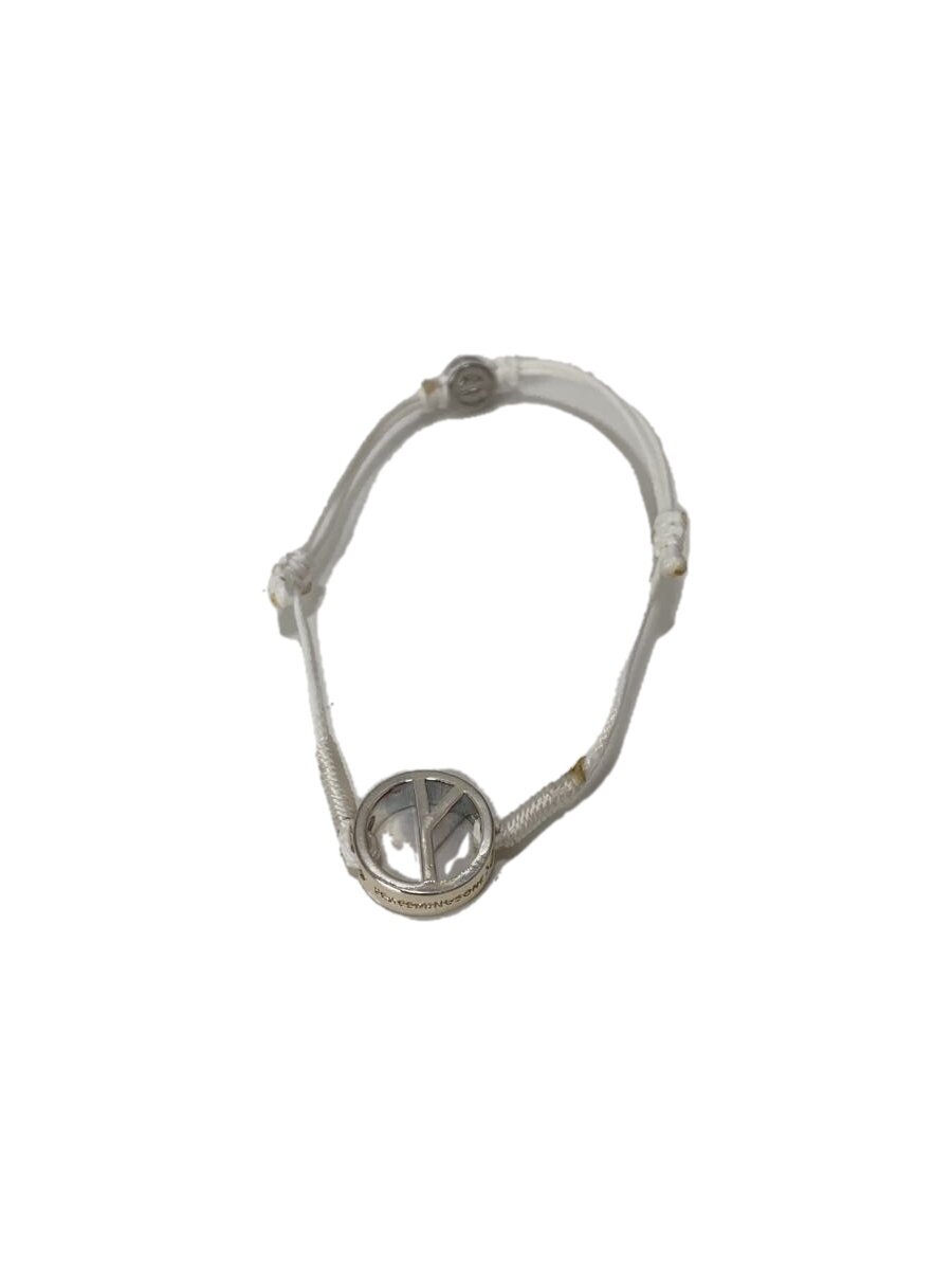 【中古】PEACEMINUSONE◆腕輪/SV925/WHT/メンズ/String bracelet【服飾雑貨他】