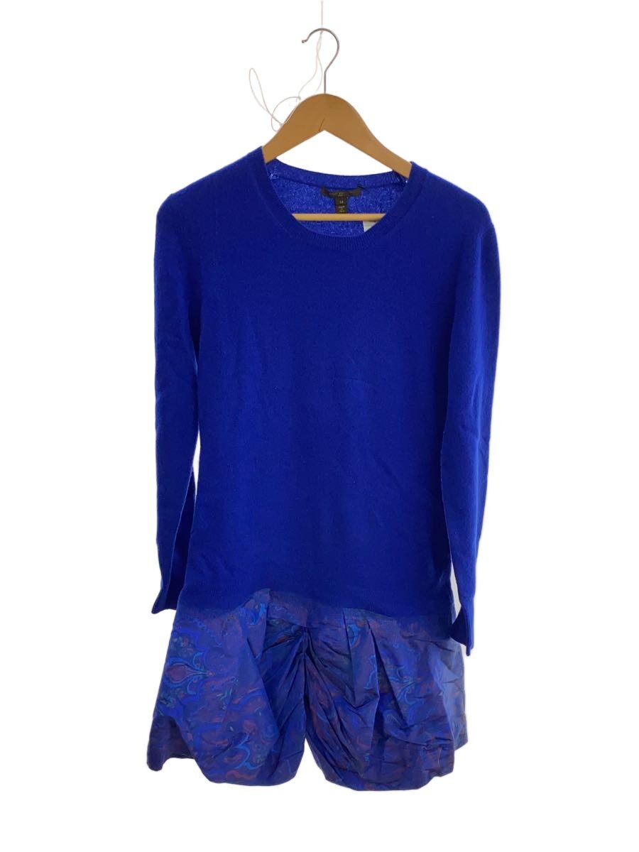 【中古】LOUIS VUITTON◆長袖衣装/M/羊毛/BLU【レディース御召しもの】