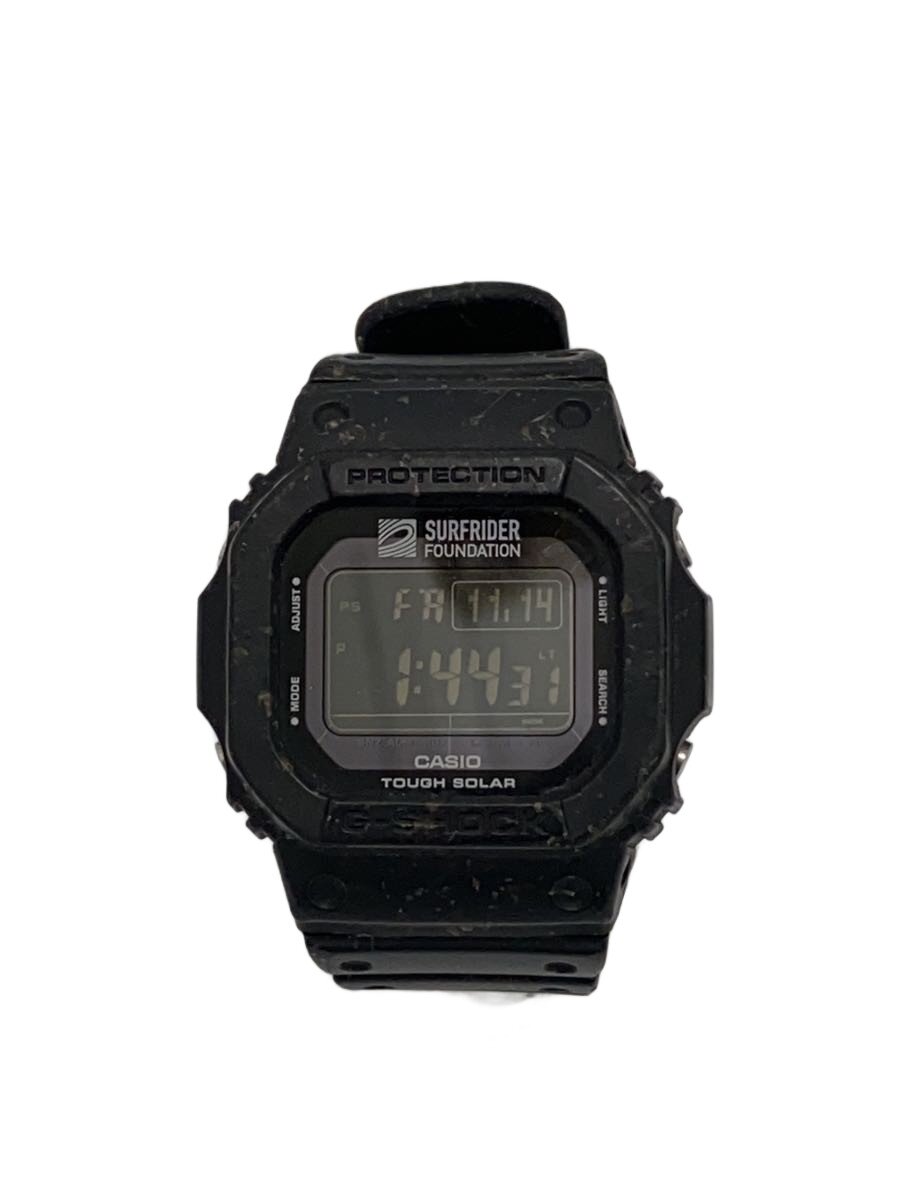 【中古】CASIO◆ソーラーウオッチ_G-SHOCK/--/天然ゴム/BLK/BLK【服飾雑貨他】