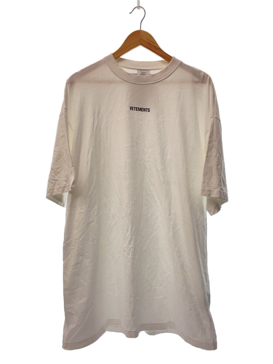 【中古】VETEMENTS◆21SS Logo Patch Tee/Tシャツ/L/コットン/WHT/UE51TR540W【メンズウェア】|2nd STREET 店