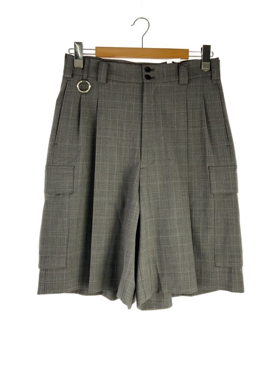 【中古】th products◆Wide Cargo Shorts/ショートパンツ/1/ウール/GRY/グレンCK/2501-P71-101/? NULL ?【メンズウェア】|2nd STREET 店