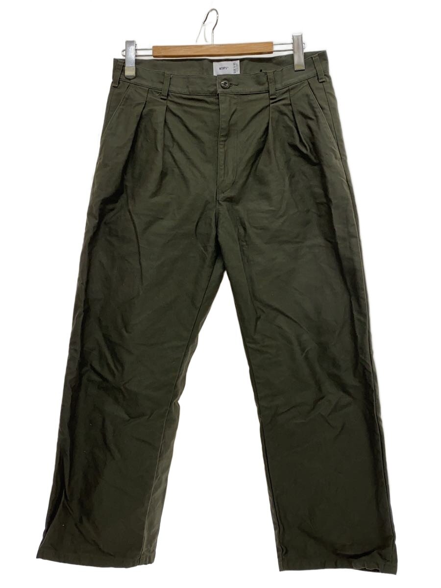 【中古】WTAPS◆TROUSERS/COTTON. BACKSATI/ボトム/3/コットン/グリーン/252CWDT-PTM07【メンズウェア】|2nd STREET 店
