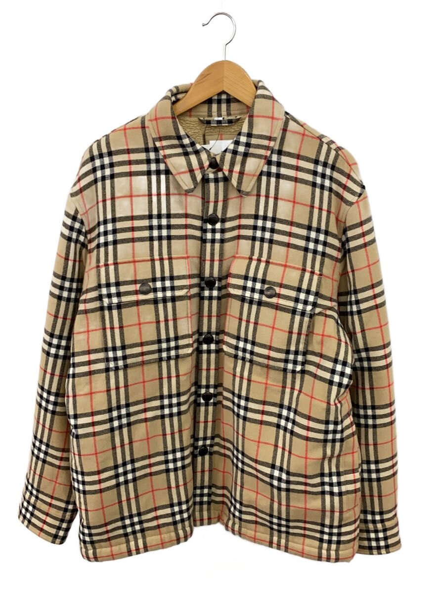 【中古】BURBERRY LONDON◆長袖シャツ/L/ウール/BEG/チェック/8043839【メンズウェア】|2nd STREET 店
