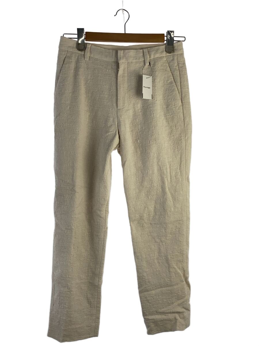 【中古】UNITED ARROWS◆スラブコットンスラックス/40/綿織物/WHT/1514-144-5199【レディースお召しもの】