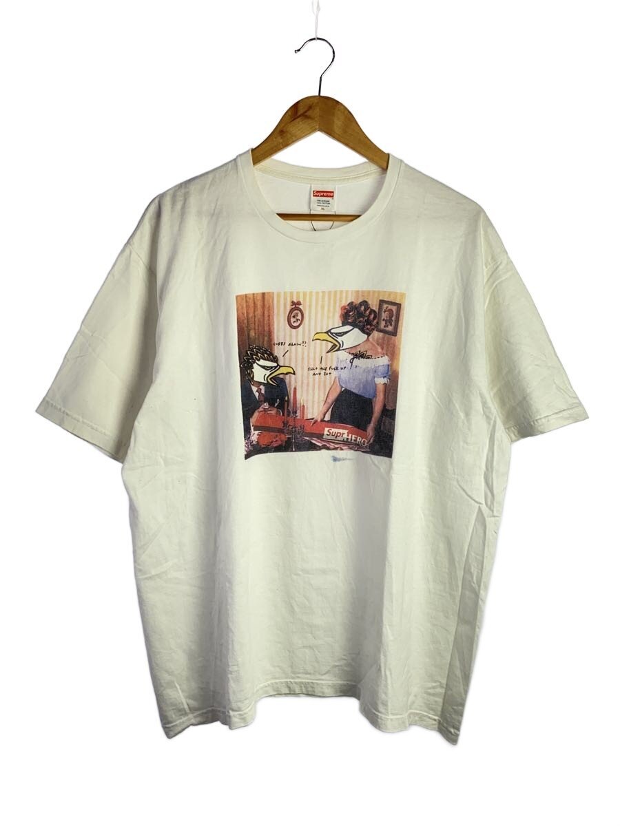 【中古】Supreme◆22ss/Curbs Tee/XL/綿織物/WHT/刷り上げる//【メンズウェア】