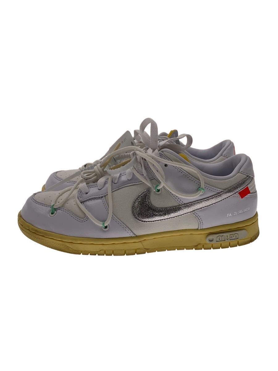 【中古】NIKE◆Dunk Low The 50 Collection 1 of 50_ダンク 置き目/27.5珊/WHT/DM1602【シューズ】