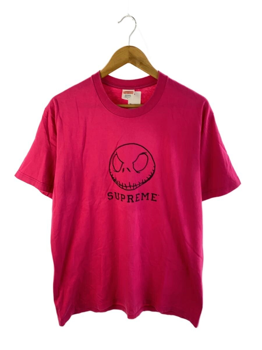 【中古】Supreme◆23FW/Skeleton Tee/プルオーバー/L/綿織物/PNK/刷り上げる【メンズウェア】