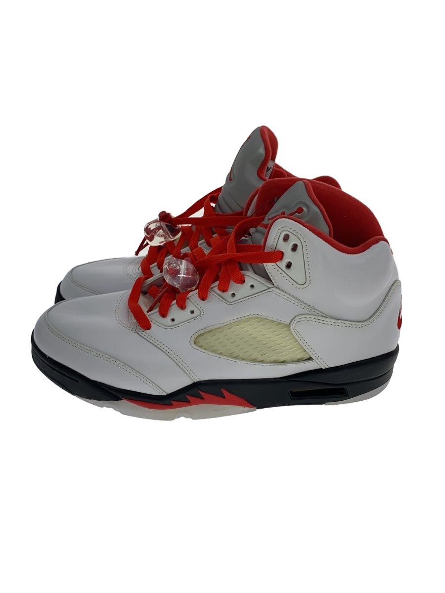 【中古】NIKE◆AIR JORDAN 5 RETRO/エアジョーダン 5 レトロ/白いこと/DA1911-102/27珊/WHT//【シューズ】
