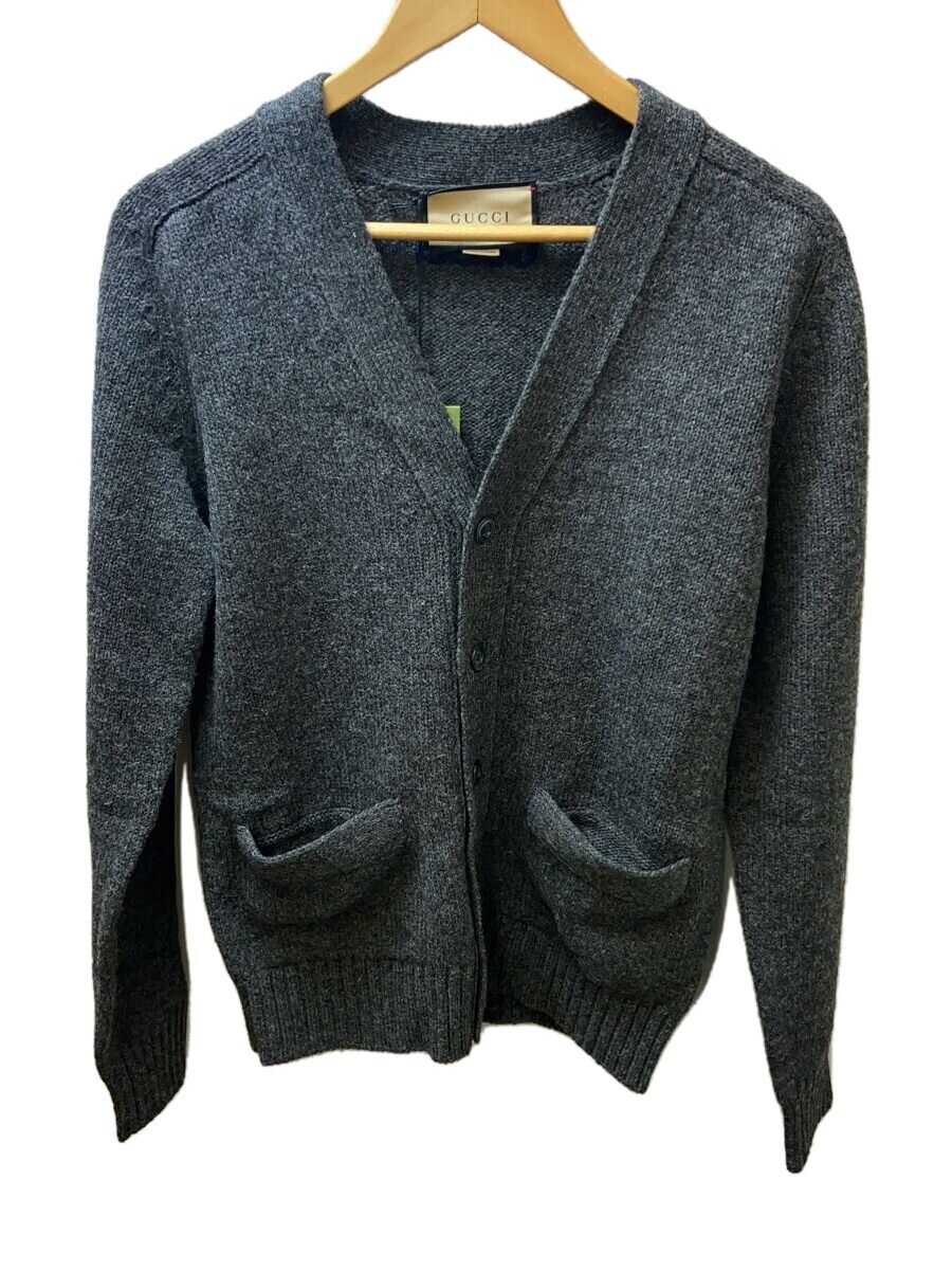 【中古】GUCCI◆引き船付/ジレー(朦々たる)/XS/羊毛/GRY/無地/770390 XKDNV【レディース御召しもの】