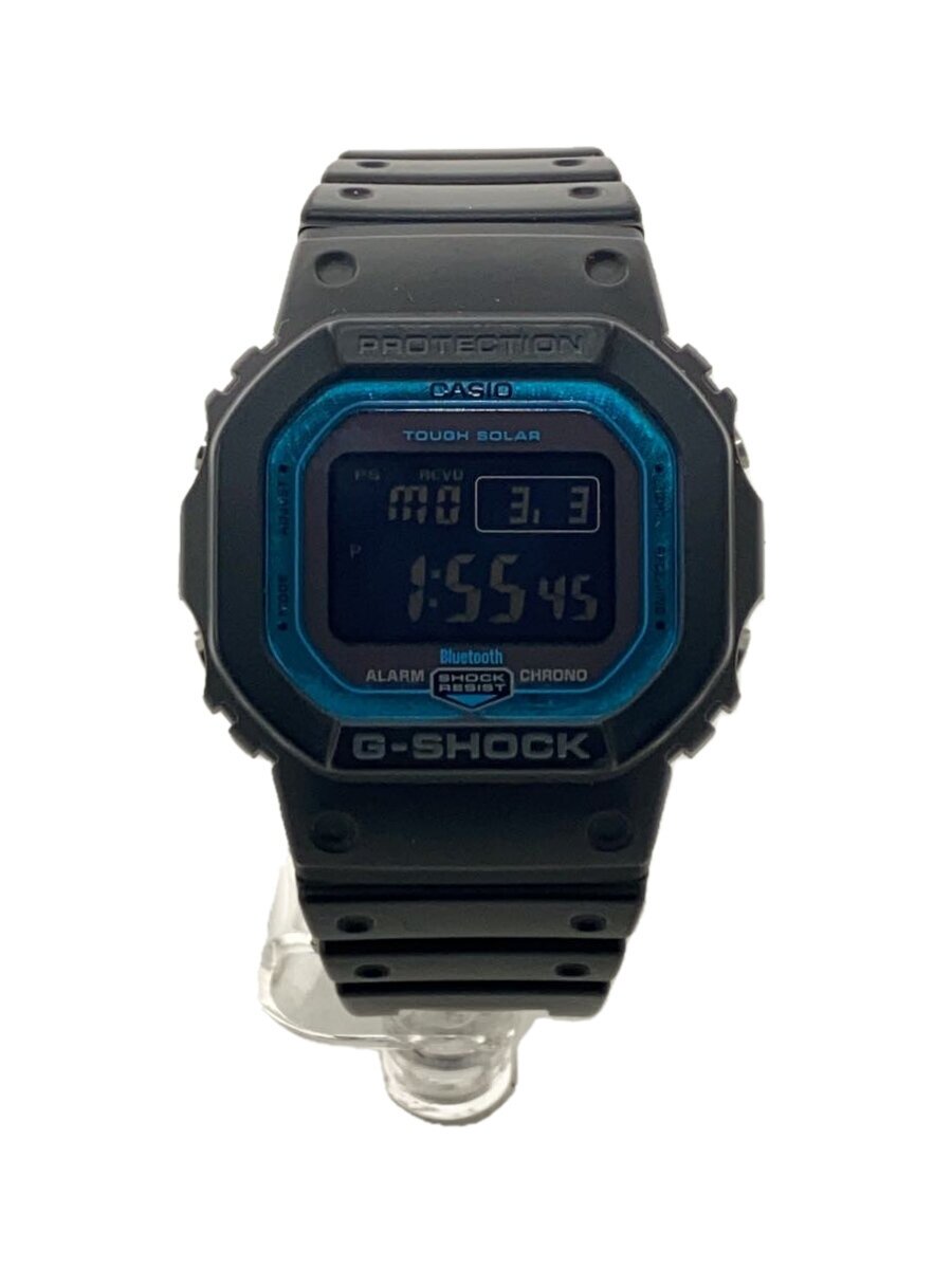 【中古】CASIO◆石英ウオッチ/デジタル/天然ゴム/BLK/BLK/GW-B5600【服飾雑貨他】