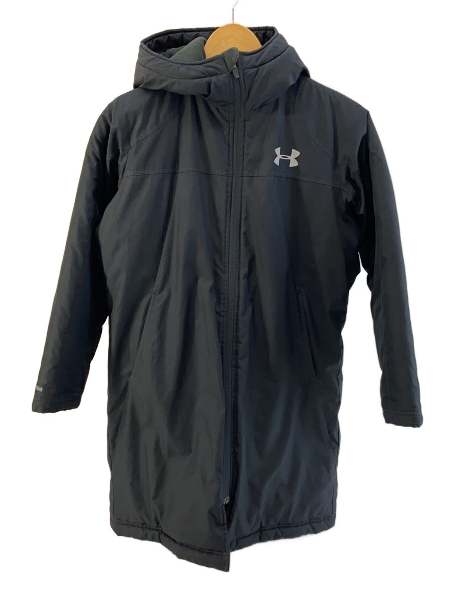 【中古】UNDER ARMOUR◆ベンチコート/スポーツウェアー/L/BLK【スポーツ】