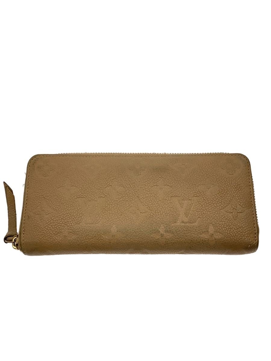 【中古】LOUIS VUITTON◆ポルト・フォイユ・クレマンス_モノグラム・アン工業プラント/なめし革/BEG/レディース//【服飾雑貨他】