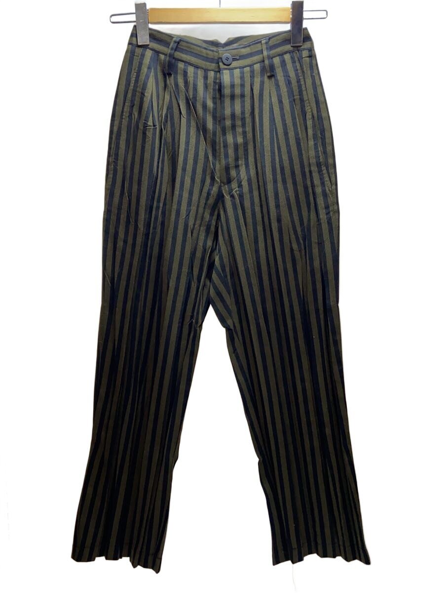 【中古】ISSEY MIYAKE◆ボトム/S/ポリエステル/GRN/ストライプ/im63-ff914【レディースウェア】｜2ｎｄ STREET 店