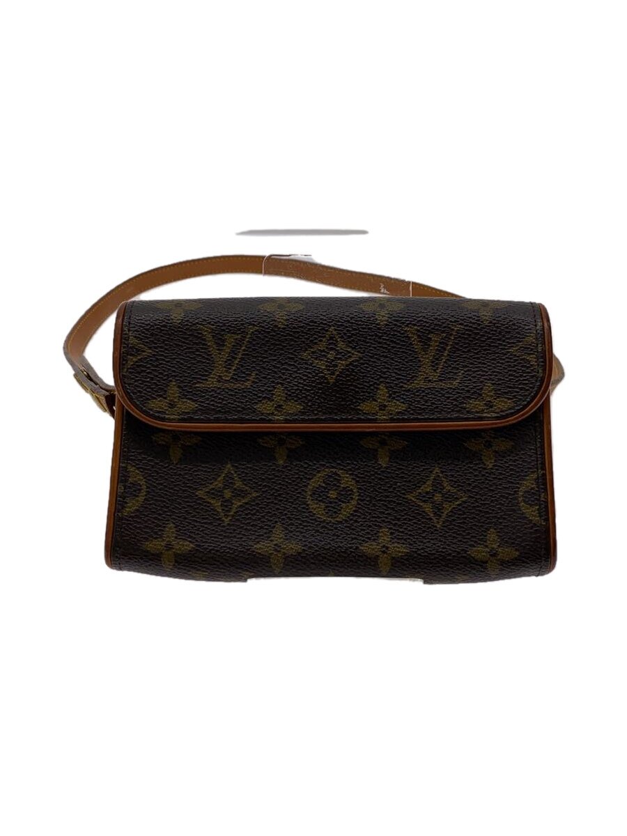 【中古】LOUIS VUITTON◆ポシェット・フロランティーヌ_モノグラム・帆布/PVC/BRW【御徒面子】