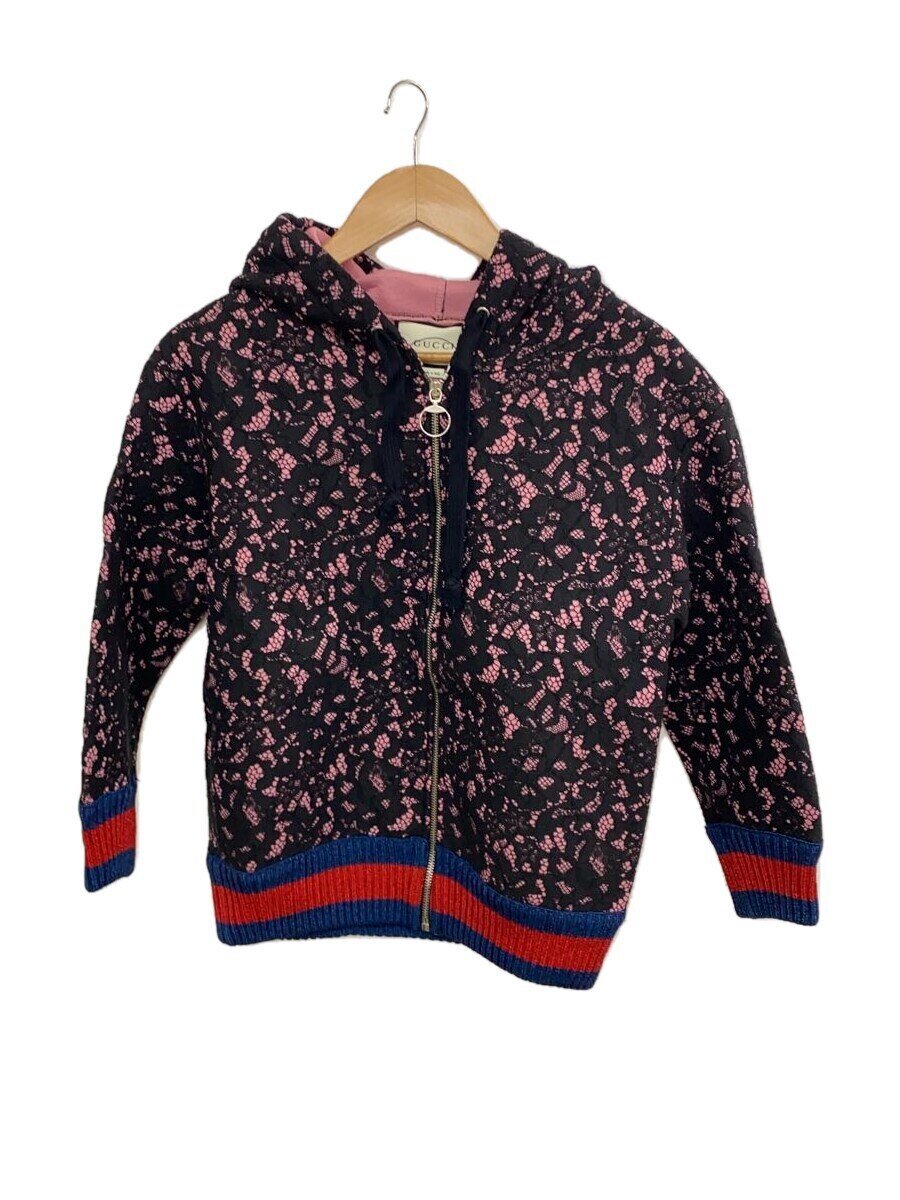【中古】GUCCI◆ジップパーカー/--/綿織物/BLK/総柄/457920【レディースお召しもの】