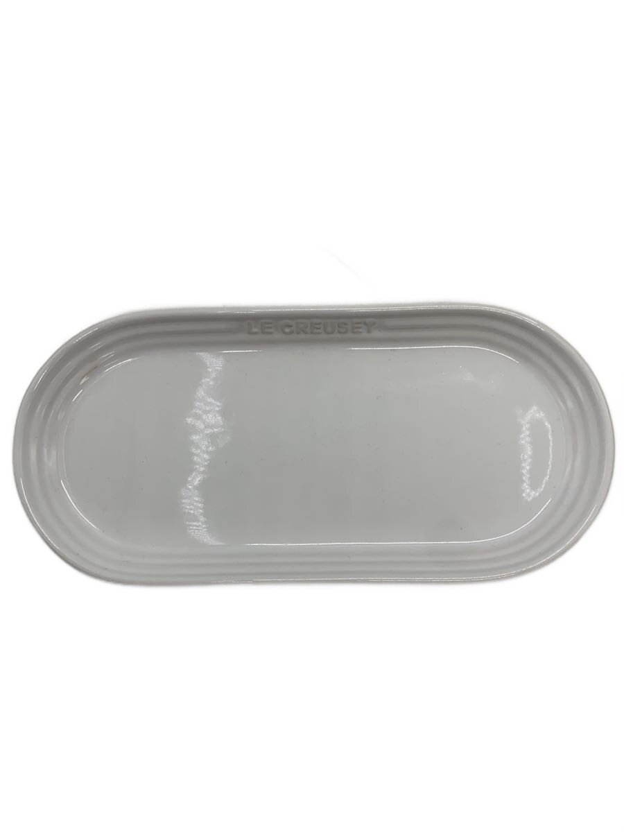 【中古】LE CREUSET◆プレート/2点セット/WHT【キッチン用品】