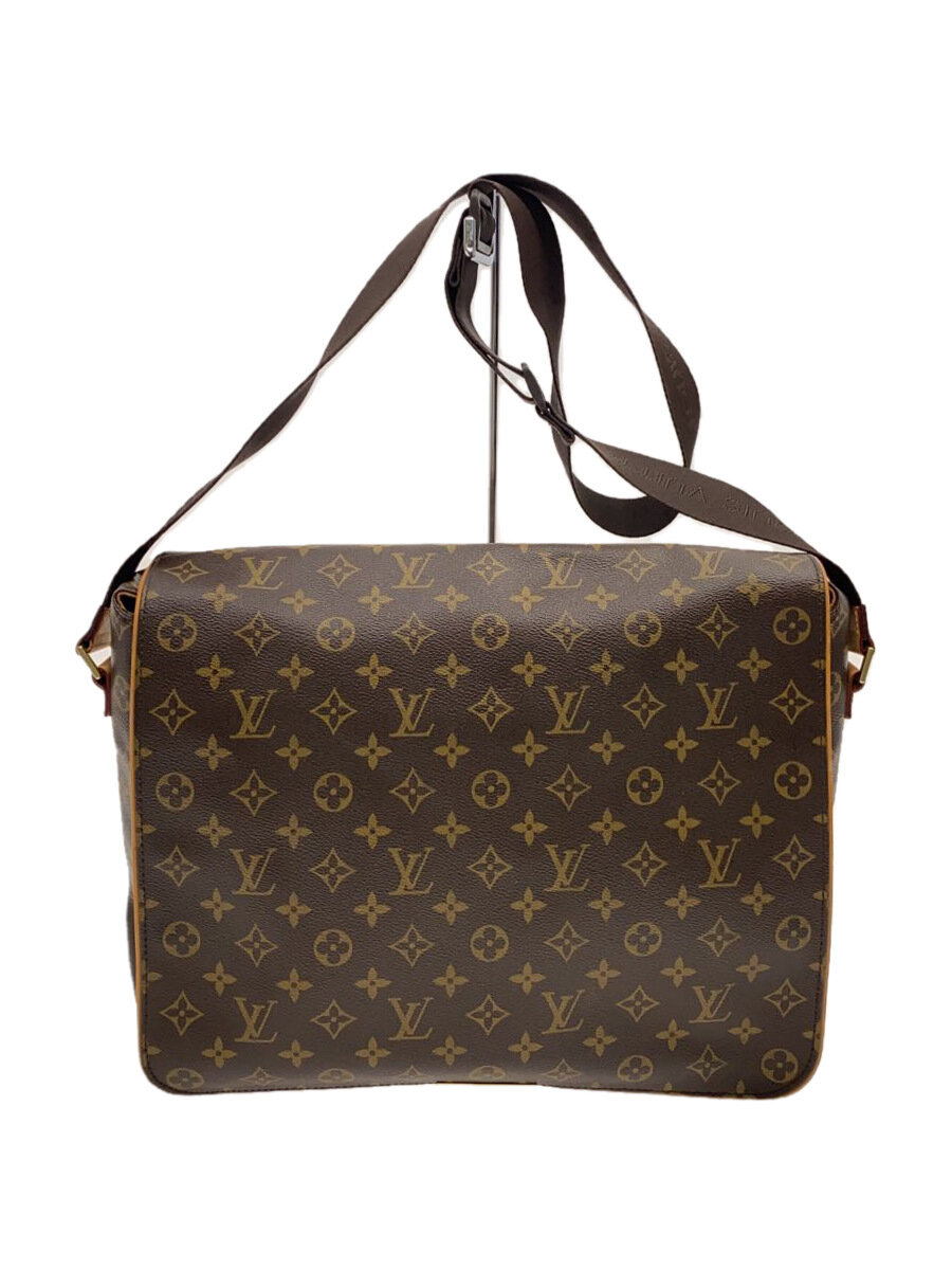【中古】LOUIS VUITTON◆アベス_モノグラム・帆布_BRW/PVC/BRW//【御徒面子】
