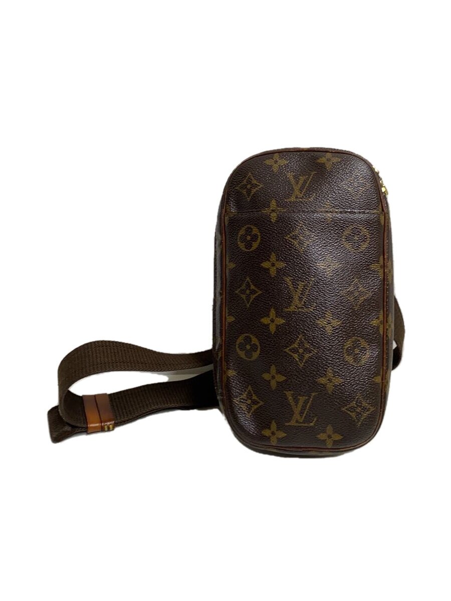 【中古】LOUIS VUITTON◆ポシェット・ガンジュ_モノグラム・帆布/--/BRW【御徒面子】