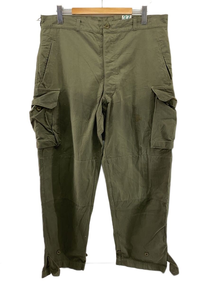 【中古】FRENCH MILITARY◆PAYELLE DERVAL/M47後期/カーゴパンツ/37/綿織物/KHK/無地【メンズウェア】