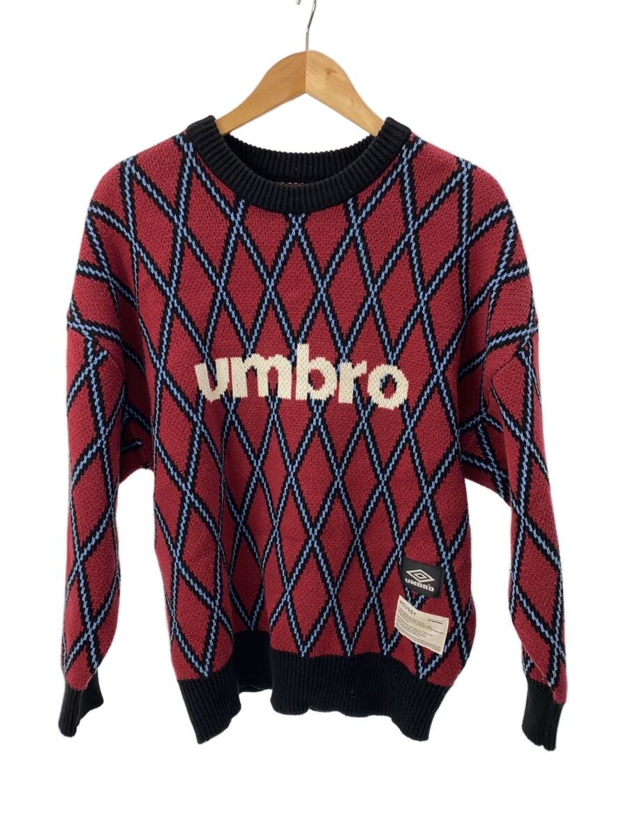 【中古】MOUSSY◆ニット・セーター(厚手)/FREE/コットン/BRD/010GAJ01-5150/&times;UMBRO【レディースウェア】｜2ｎｄ STREET 店