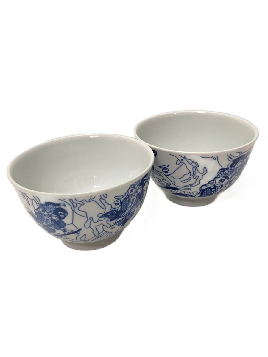 【中古】A BATHING APE◆和食器その他/2点セット/WHT/茶碗【キッチン用品】