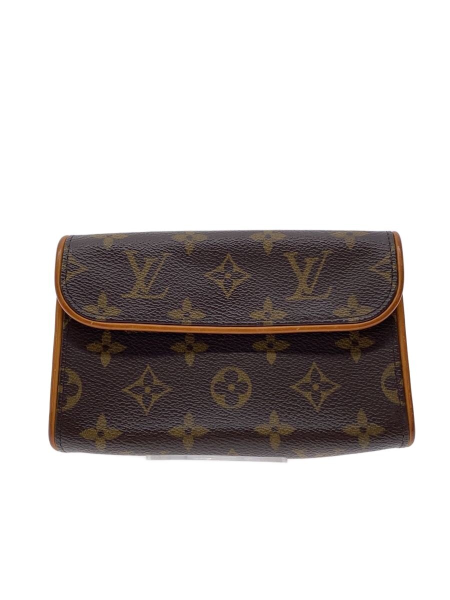 【中古】LOUIS VUITTON◆ポシェット・フロランティーヌ_モノグラム・帆布/PVC/赤銅色【御徒面子】