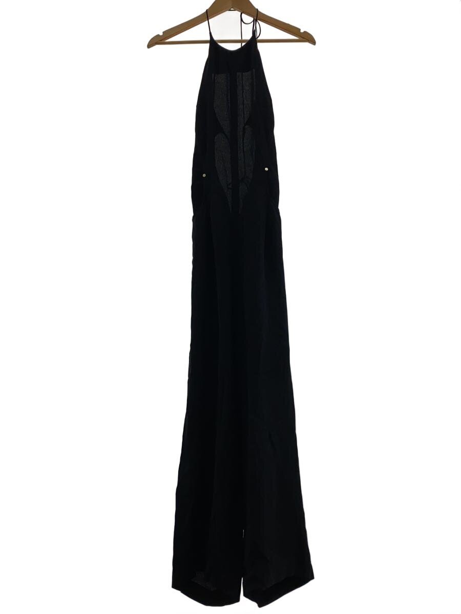 【中古】mame kurogouchi◆フローラルジャカードサロペット/アセテート/下つ方/2/--/黒いこと/MM24SS-0A006【レディース御召しもの】