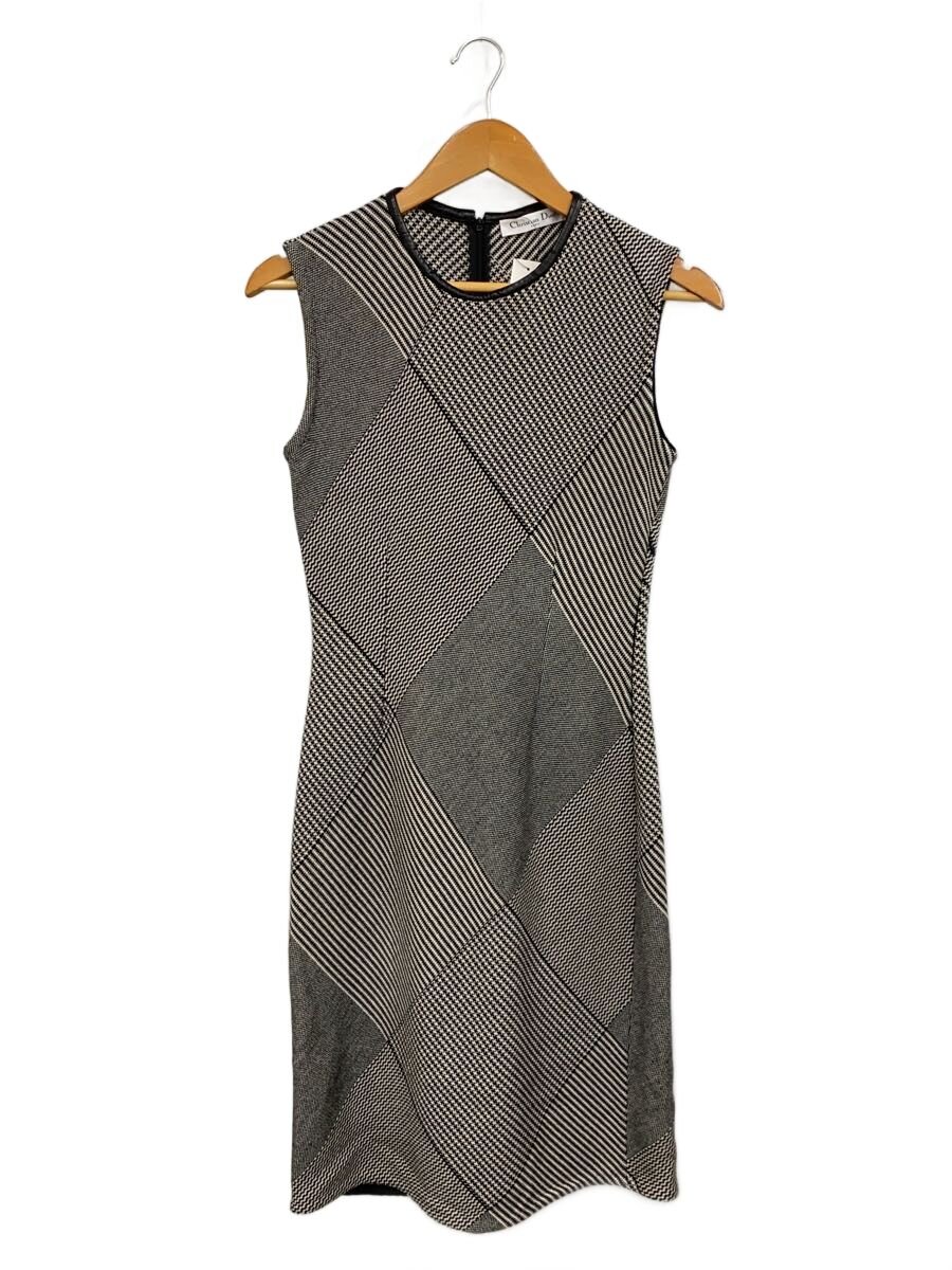 【中古】Christian Dior◆ノースリーブ衣装/38/羊毛/チドリ透かし彫り/3A24615AM503【レディース御召しもの】