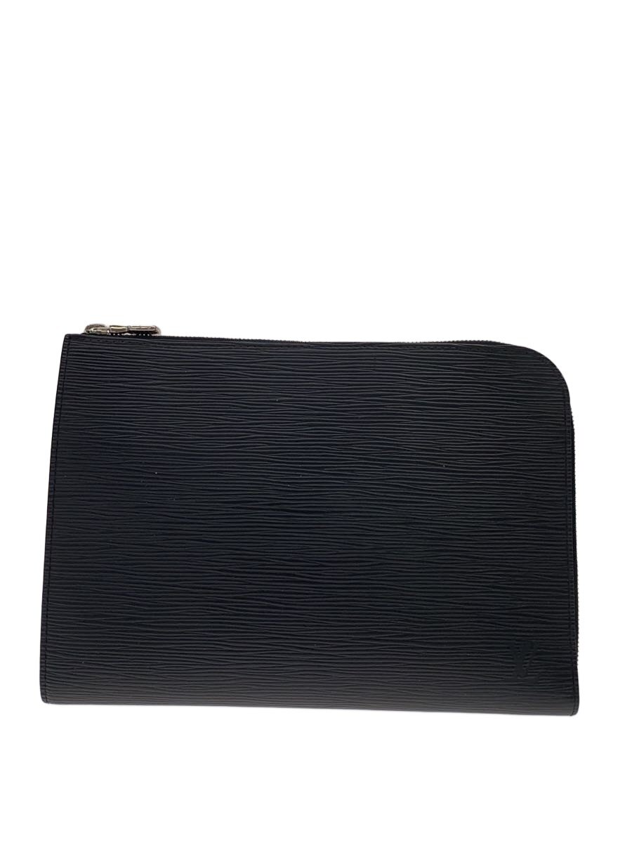 【中古】LOUIS VUITTON◆ポシェット・ワット秒PM_エピ/なめし革/BLK【御徒面子】