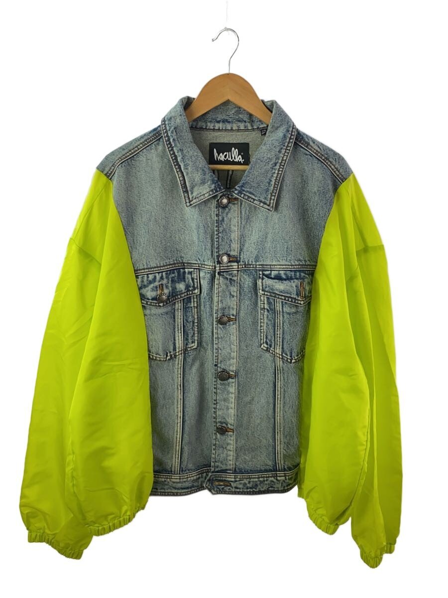 【中古】haculla.◆HYBRID JACKET/うつり変わり/Gジャン/XL/ナイロン/YLW【メンズウェア】