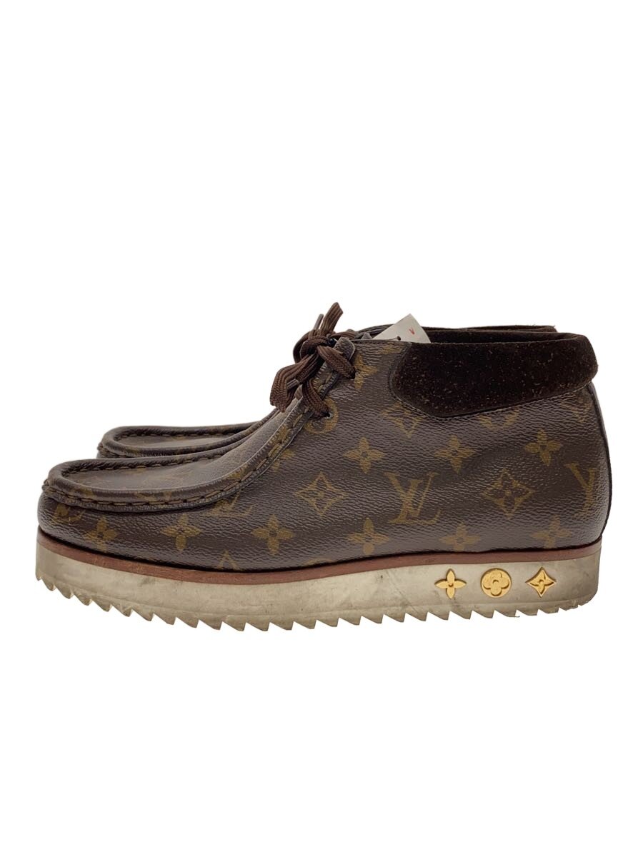 【中古】LOUIS VUITTON◆ハイカットスニーカー/UK7/BRW/PVC/1A81EA【シューズ】