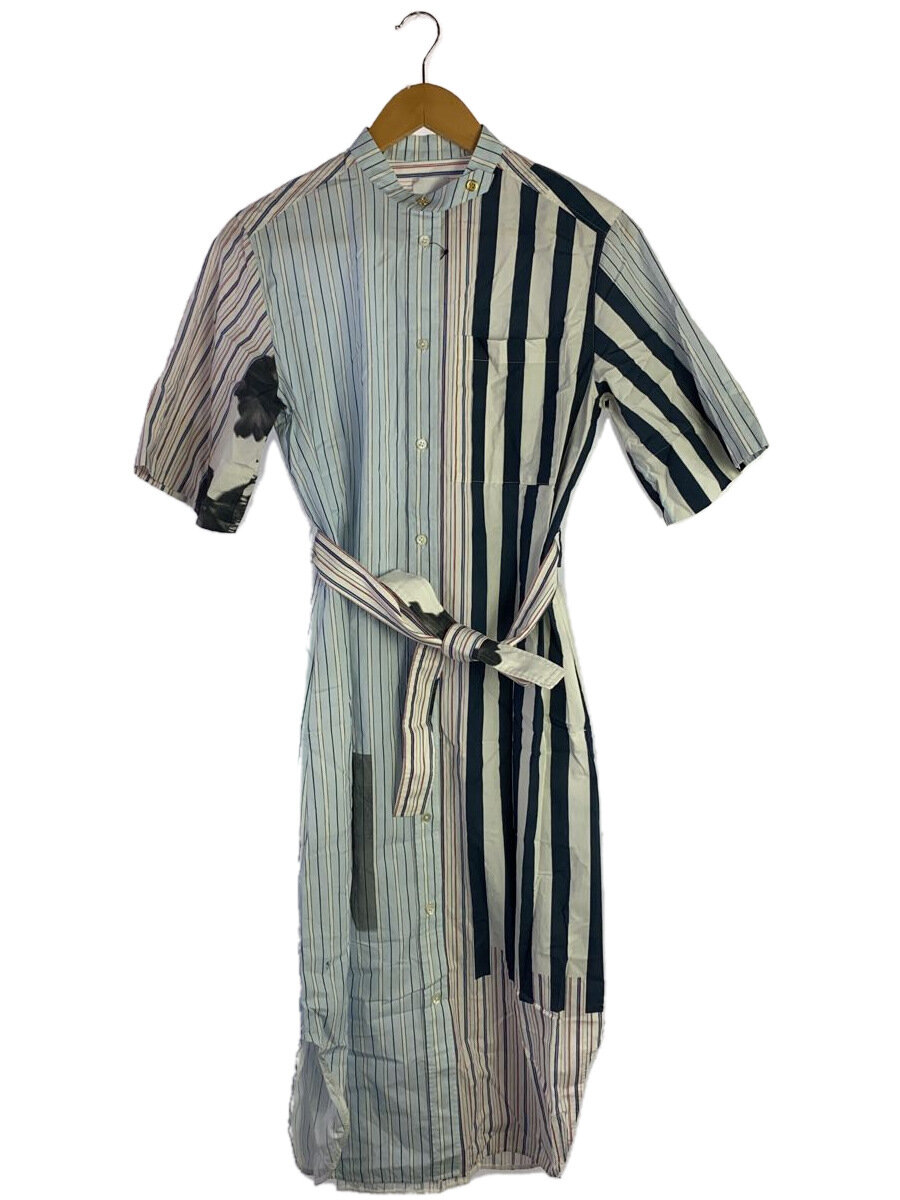 【中古】Paul Smith◆20SS/カートゥーンバニーシャツドレス/40/綿織物/BLU/縞模様/220-5.OP.PP.BM.030/? NULL ?【レディースお召しもの】