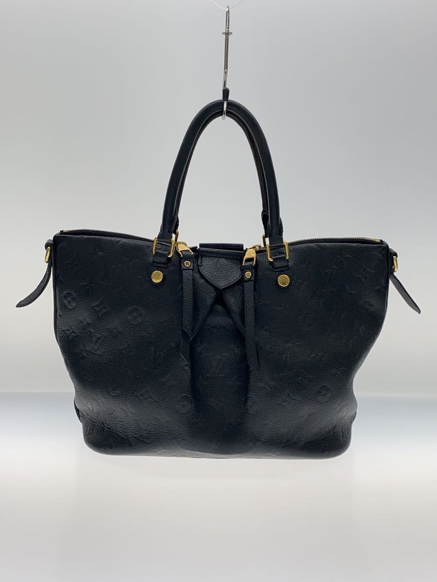 【中古】LOUIS VUITTON◆マザリーヌMM_モノグラム・アン工業プラント_BLK/なめし革/BLK【御徒面子】