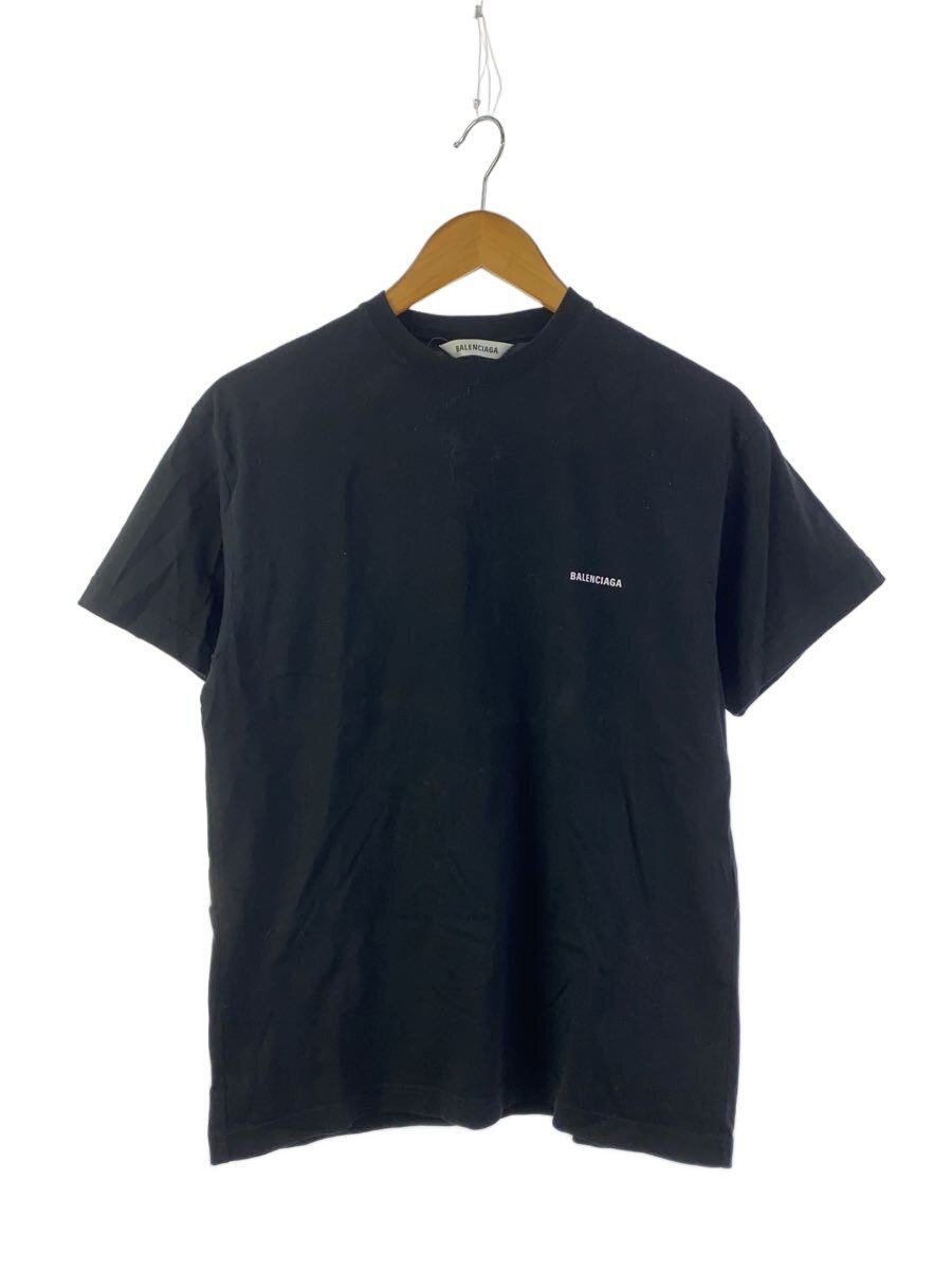 【中古】BALENCIAGA◆ティーシャツ/L/綿織物/BLK【メンズウェア】