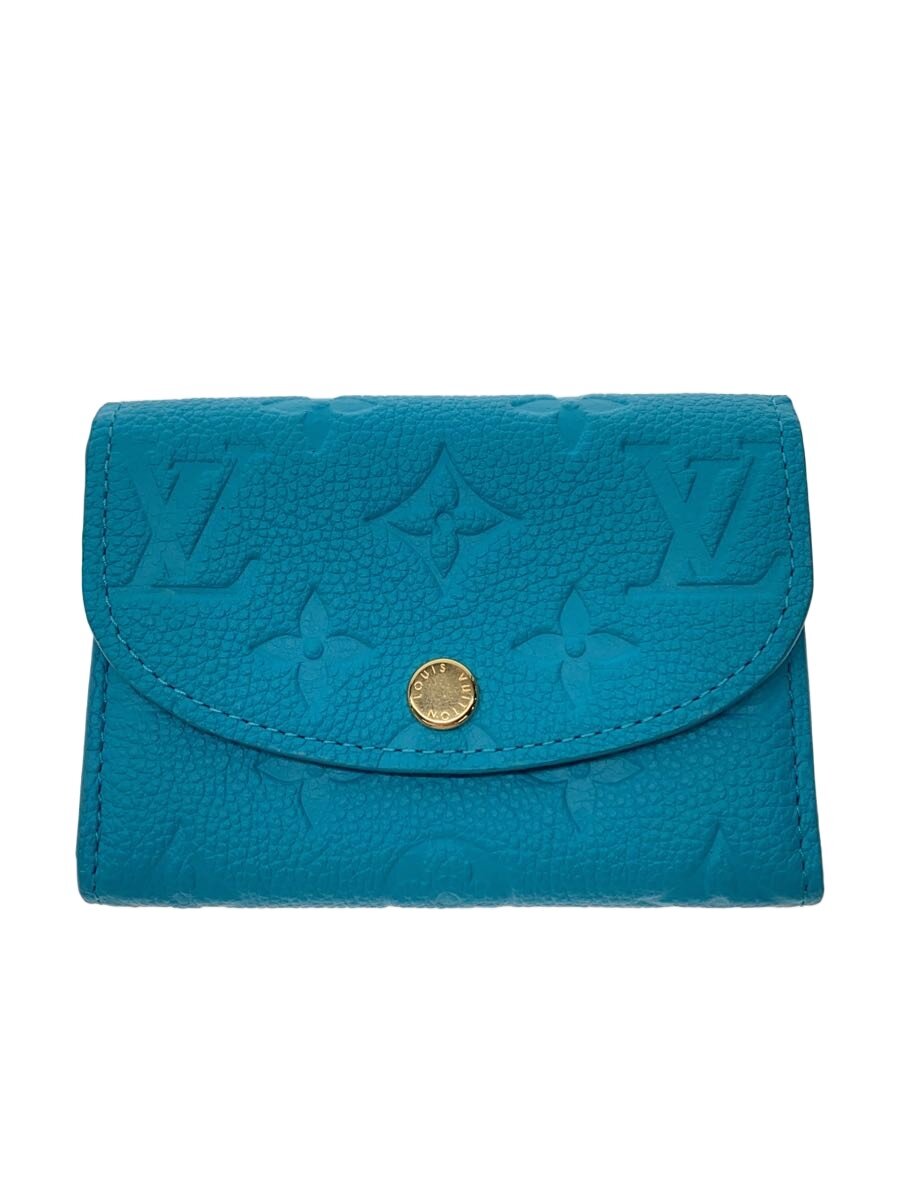 【中古】LOUIS VUITTON◆コインケース/レザー/BLU/無地/レディース/M14085【服飾雑貨他】