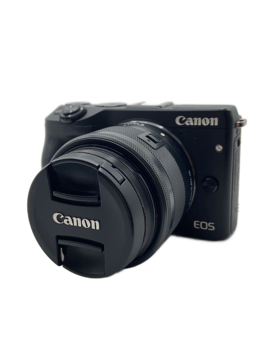 【中古】CANON◆デジタル一眼写真機 EOS M3 ダブルズームキット2 [黒いこと]//【写真機】