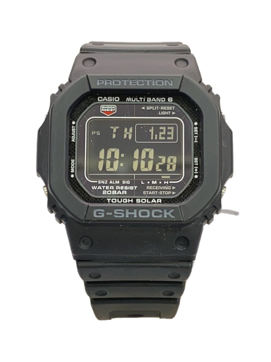 【中古】CASIO◆ソーラーウオッチ_G-SHOCK/デジタル/BLK/BLK//【服飾雑貨他】