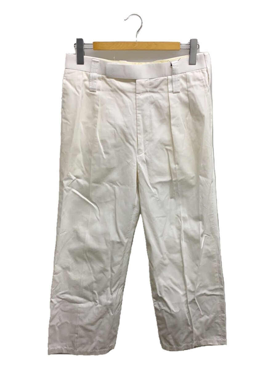 【中古】fumiyahirano/スラックスズボン下/38/綿織物/WHT//【メンズウェア】