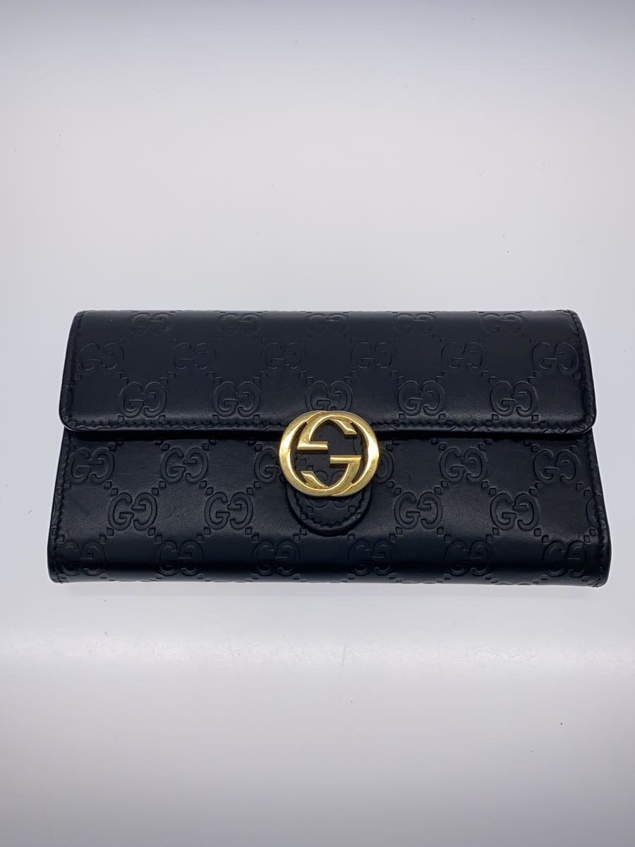 【中古】GUCCI◆インターロッキングG/長財布/レザー/ブラック/総柄/レディース/369663【服飾雑貨他】｜2ｎｄ STREET 店