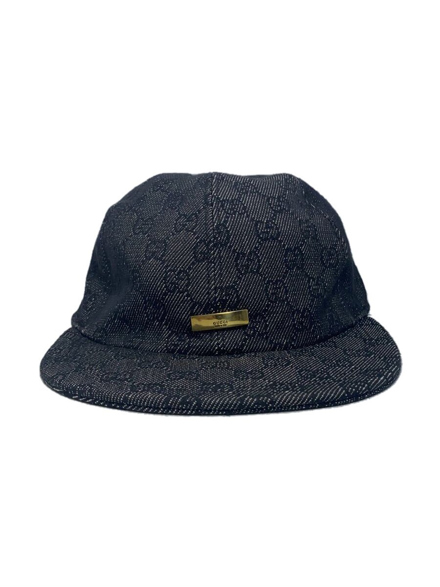 【中古】GUCCI◆旗がしら/FREE/帆布/BLK/総柄/メンズ【服飾雑貨他】
