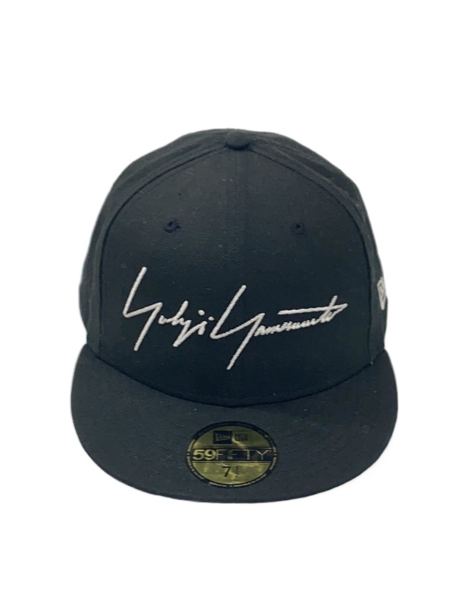 【中古】yohji yamamoto POUR HOMME◆旗がしら/7 1/2/綿織物/BLK/メンズ//【服飾雑貨他】