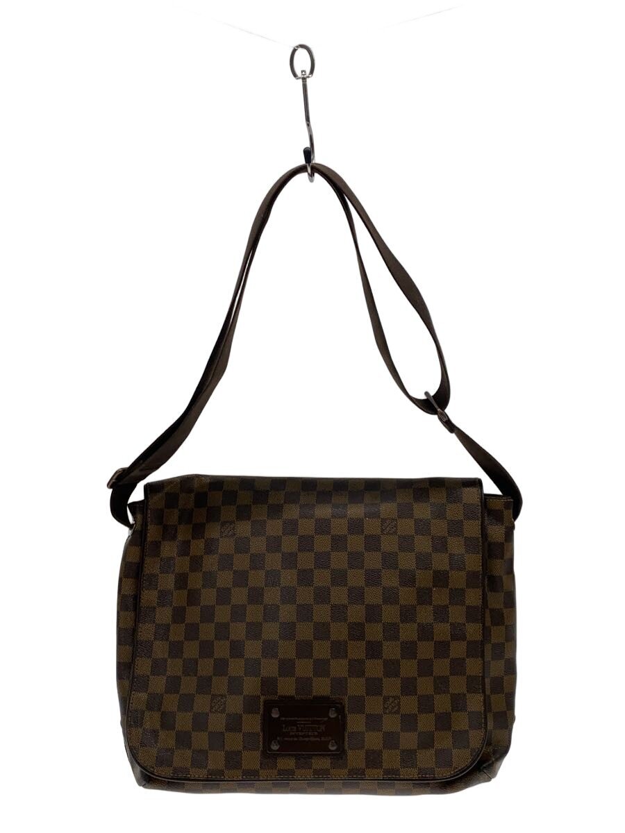 【中古】LOUIS VUITTON◆ブルックリンGM_ダミエ・エベヌ/PVC/BRW【御徒面子】