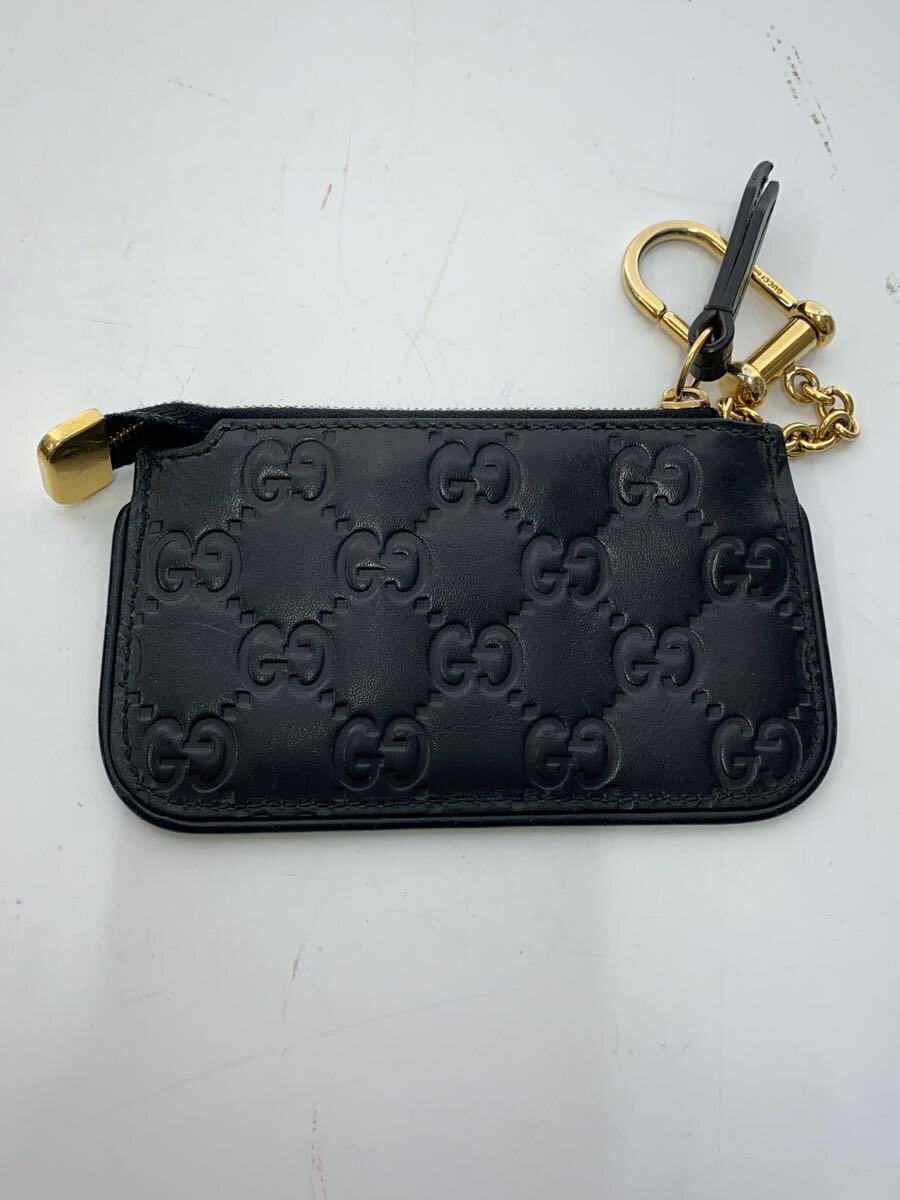 【中古】GUCCI◆GGスプリーム/手がかり輪っか/コインケース/なめし革/黒いこと/総柄/レディース/447964【服飾雑貨他】