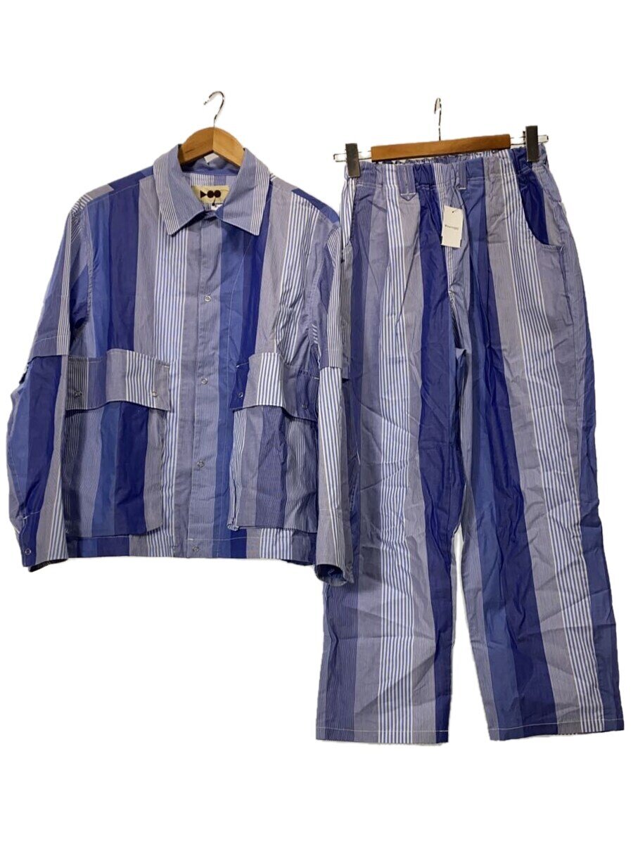 【中古】VOO CRAZY STRIPE/セットアップ/--/綿織物/BLU/縞模様//【メンズウェア】