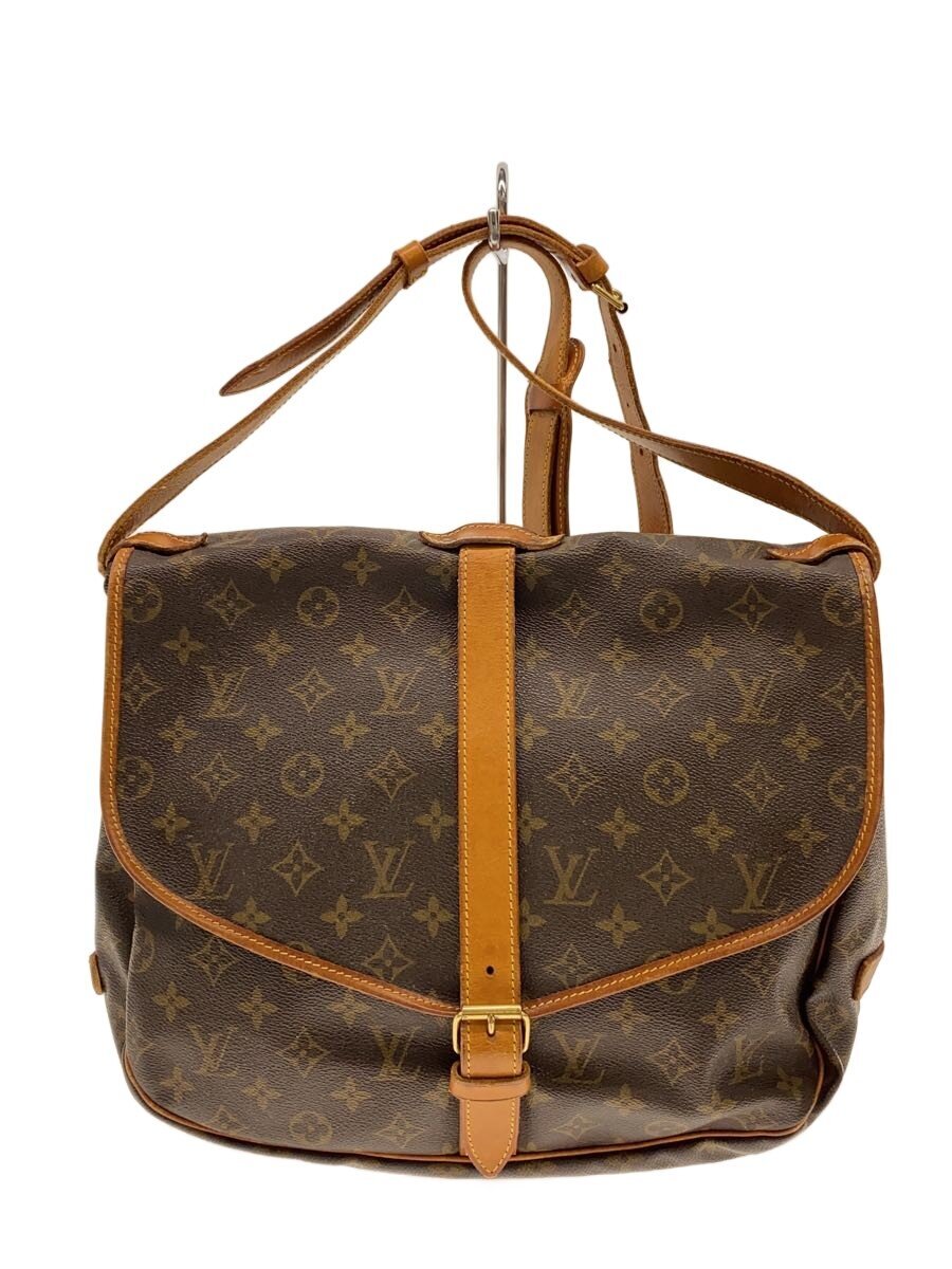 【中古】LOUIS VUITTON◆1)ソミュール35_モノグラム・キャンバス/--/BRW【バッグ】｜2ｎｄ STREET 店