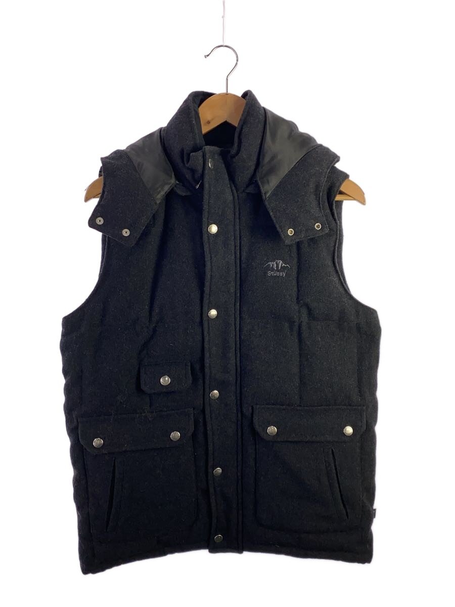 【中古】STUSSY◆ダウンベスト/L/ウール/GRY【メンズウェア】|2nd STREET 店