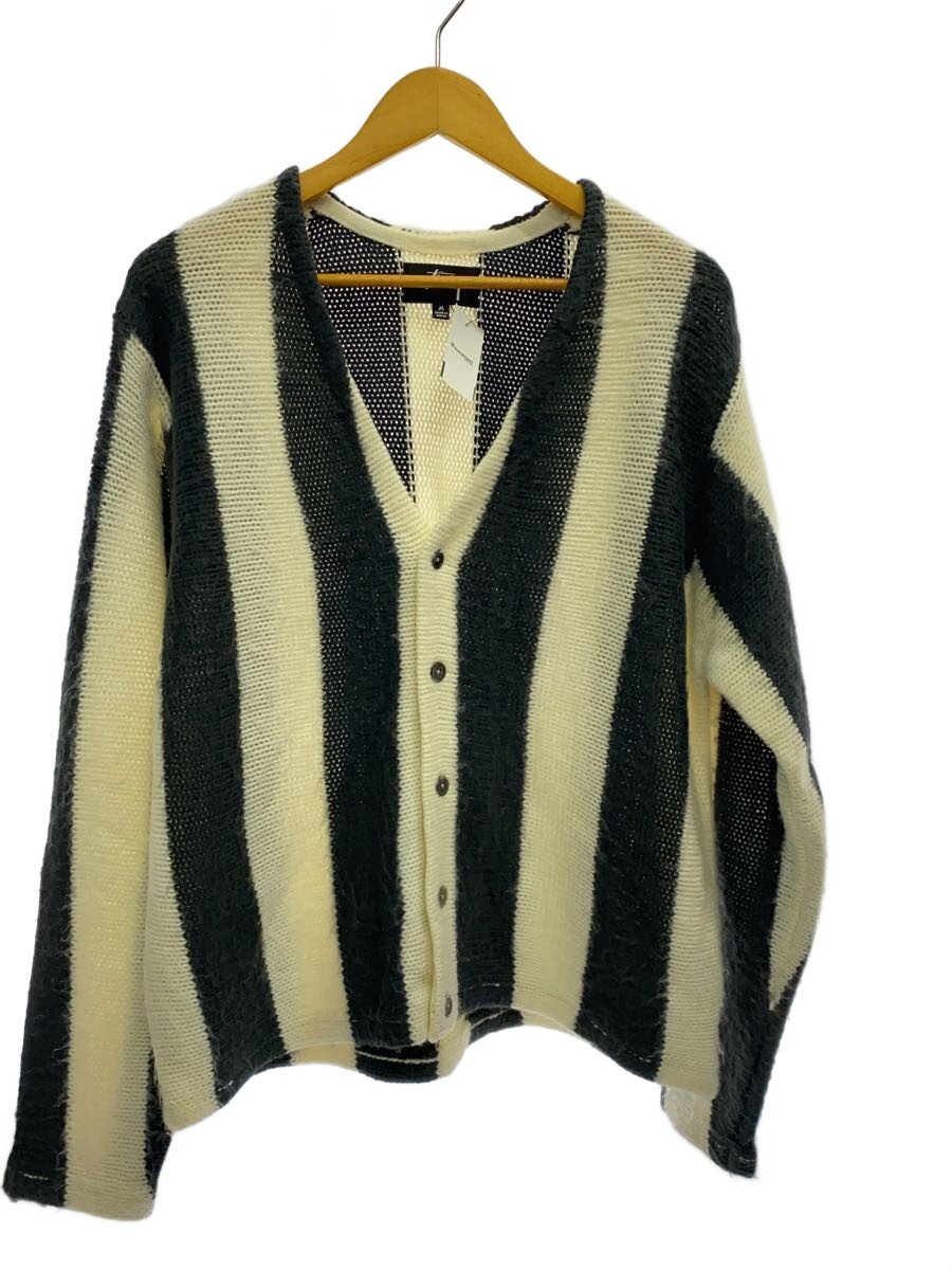 【中古】STUSSY◆ジレー(朦々たる)/M/アクリル樹脂/縞模様/117186【メンズウェア】