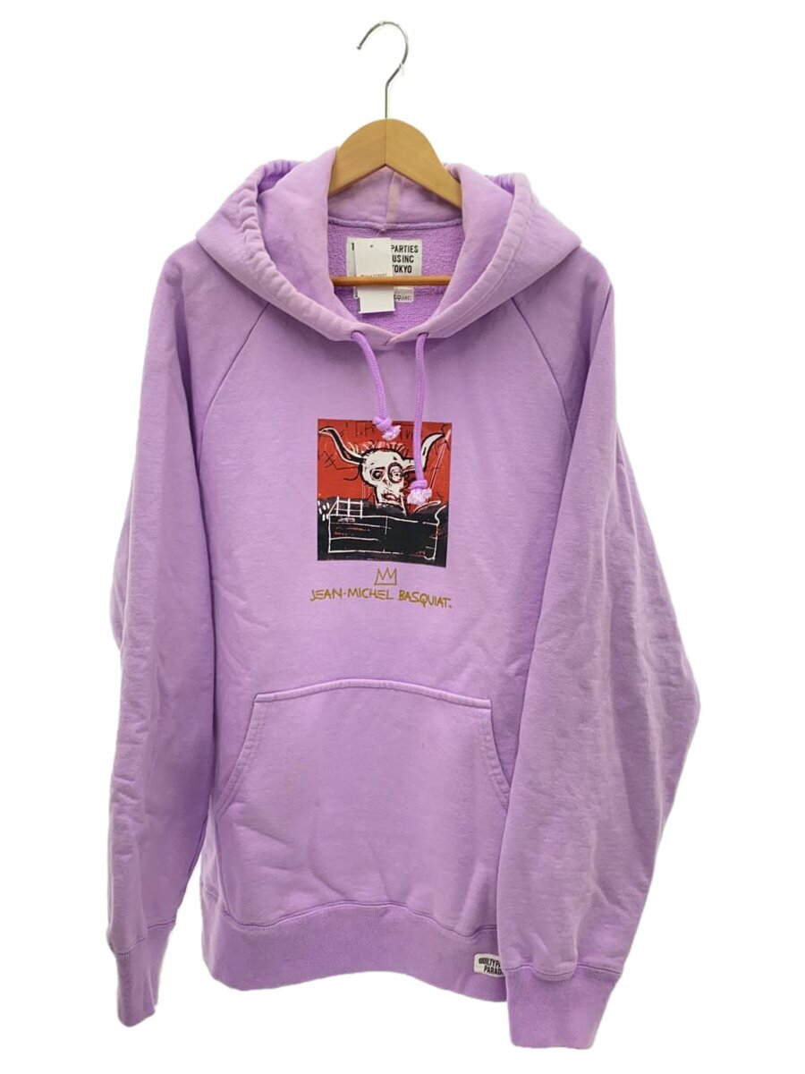 【中古】WACKO MARIA◆パーカー/M/綿織物/PUP/Jean-Michel Basquiat/WASHED HEAVY WEIGHT【メンズウェア】