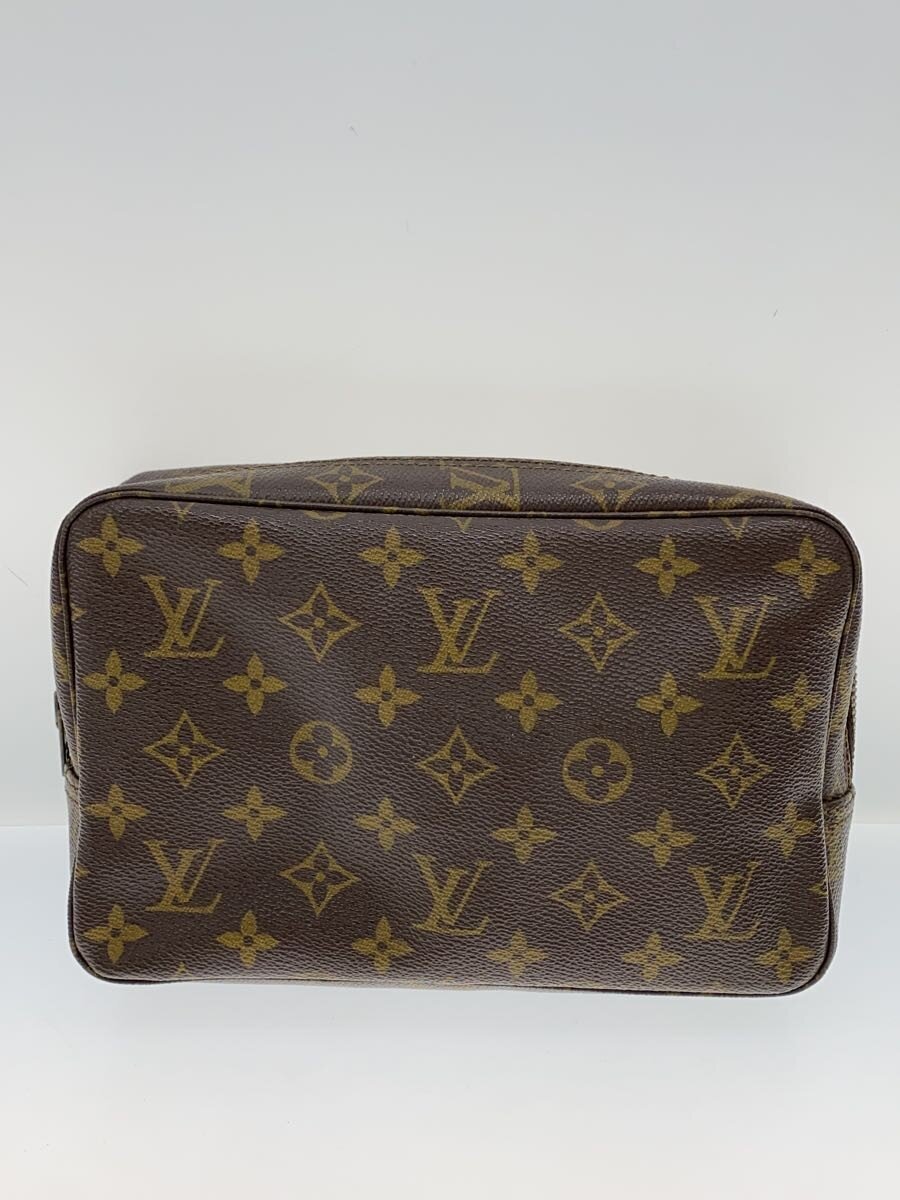 【中古】LOUIS VUITTON◆トゥルース・トワレット23_モノグラム・帆布/PVC/BRW【御徒面子】